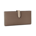 Belted Long Wallet Shrink Leather (Etoupe × Greige)