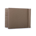 Bi-fold Wallet with Money Clip Shrink Leather (Etoupe)