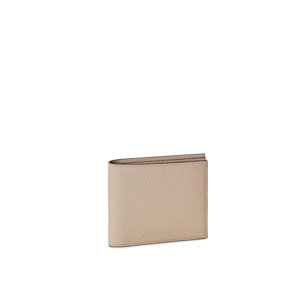 Men's Bi-fold Wallet Shrink Leather (Greige)