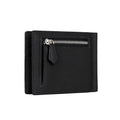 Bi-fold Bill Clip with Coin Pocket Shrink Leather (Black)