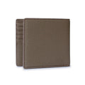 Bi-fold Wallet with Card Pocket Shrink Leather (Etoupe)