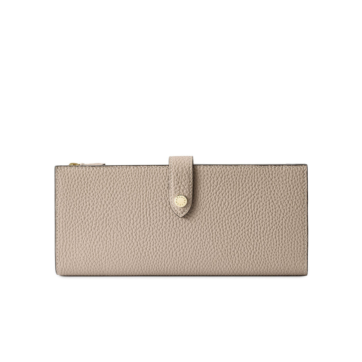 Belted Multi Long Wallet Shrink Leather (Greige × Yellow)