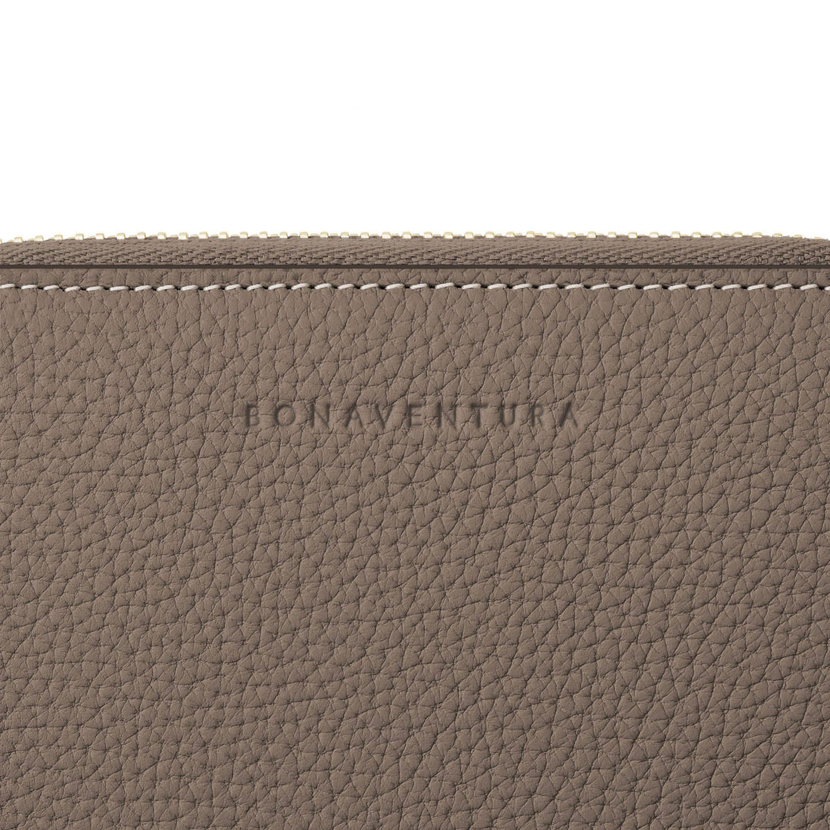 Medium Functional Zip Wallet Shrink Leather (Etoupe × Yellow)