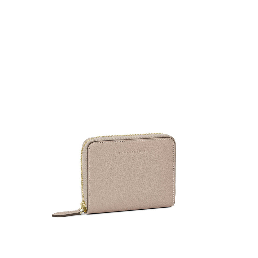 미디엄 펑셔널 지퍼 지갑 수축 가죽