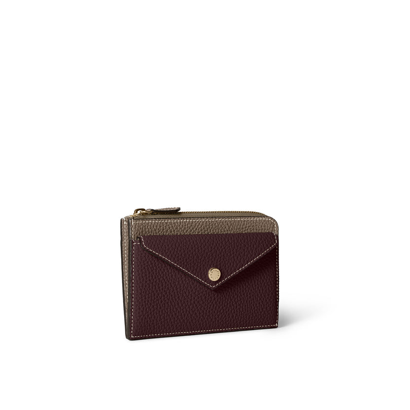 Envelope Zip Wallet Shrink Leather