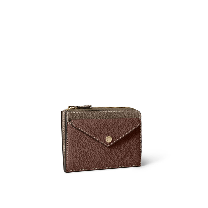 Envelope Zip Wallet Shrink Leather