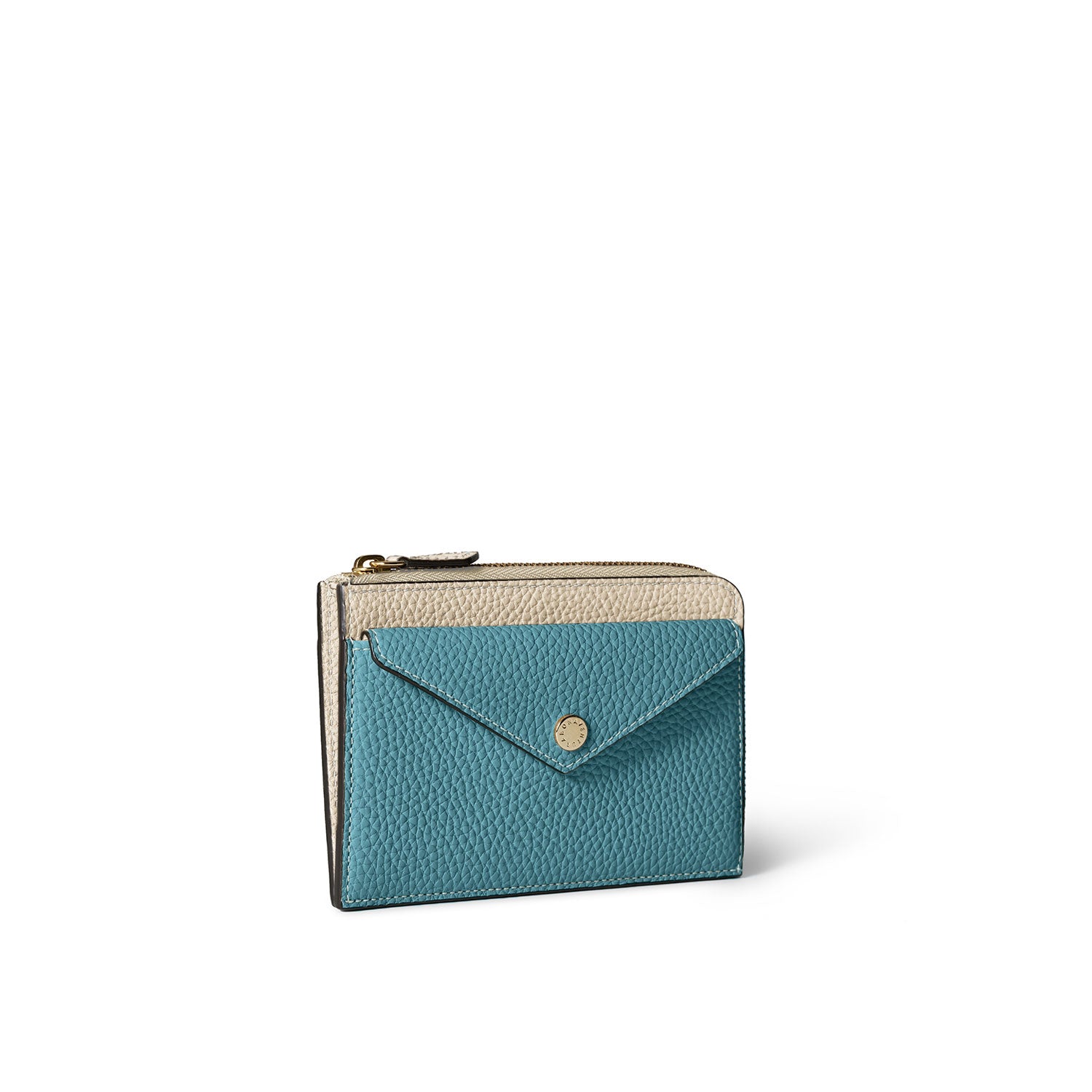 【鏡リュウジ監修 BONAVENTURA × 25ans】エンベロープ ミニジップ ウォレット シュリンクレザー