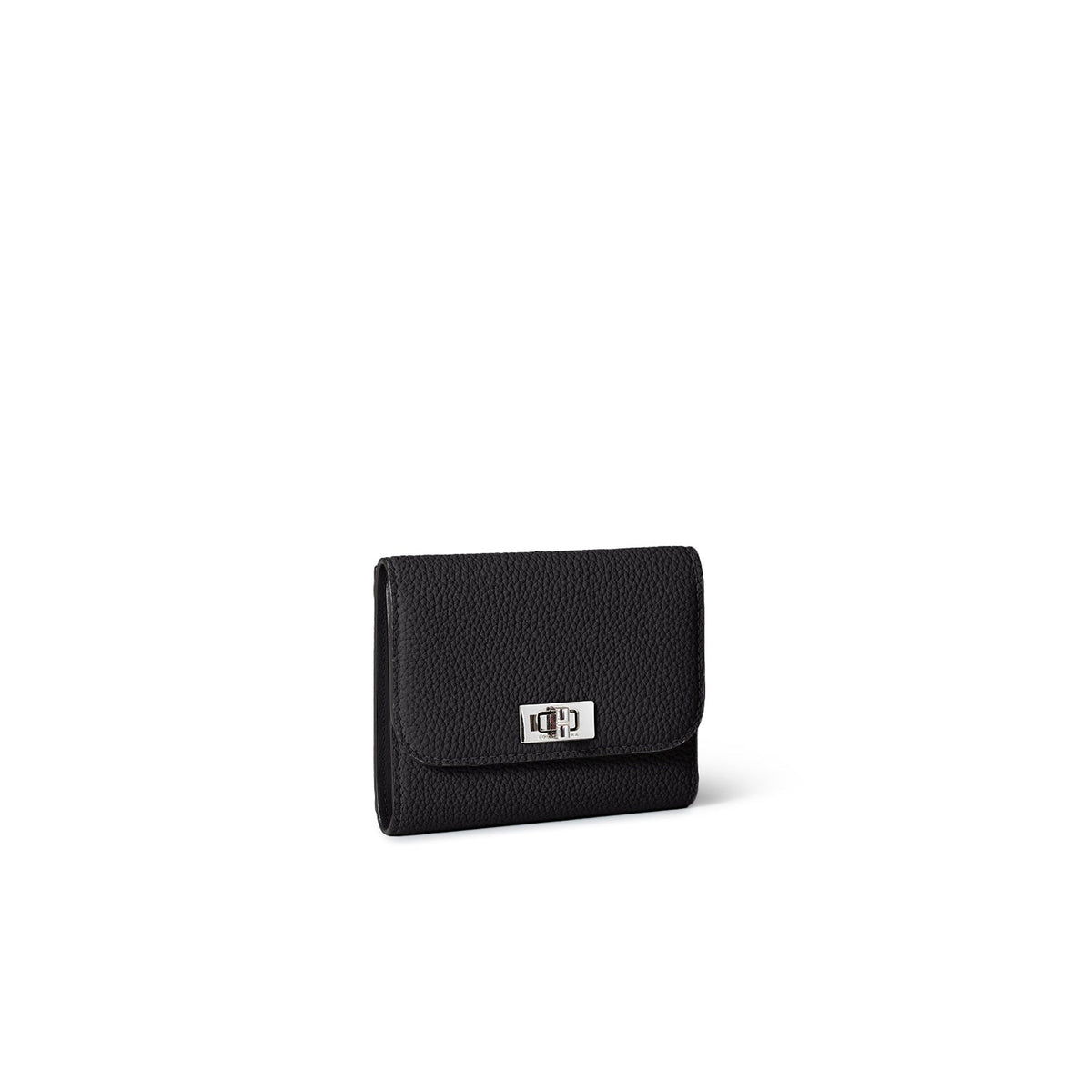Beatrice Tri-fold Wallet Shrink Leather (Black)