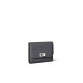 Beatrice Tri-fold Wallet Shrink Leather (Charcoal Gray)