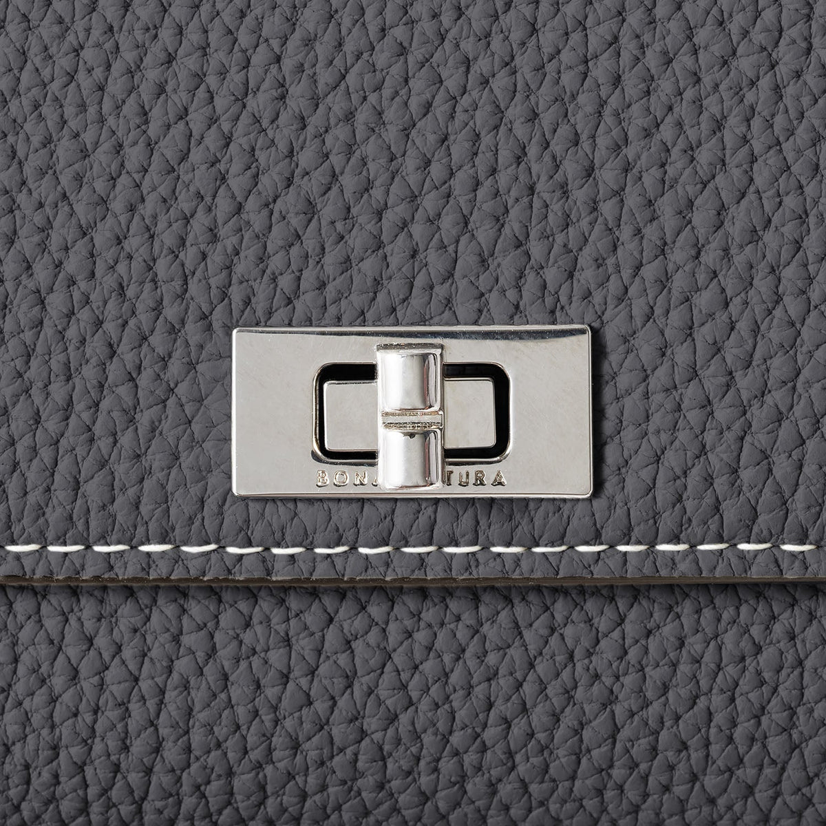 Beatrice Tri-fold Wallet Shrink Leather (Charcoal Gray)