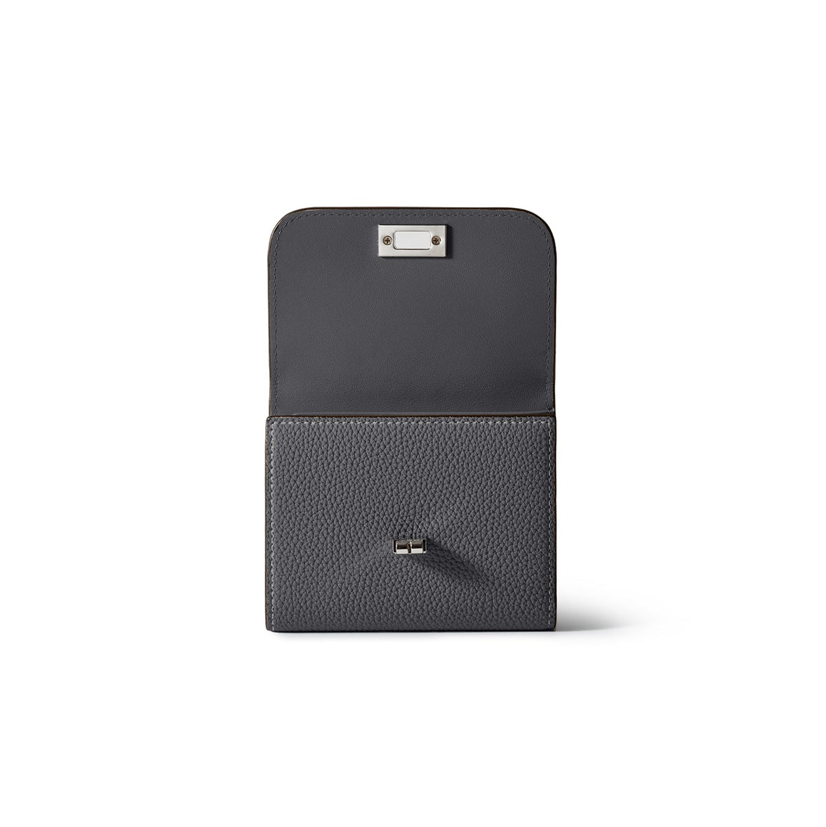 Beatrice Tri-fold Wallet Shrink Leather (Charcoal Gray)