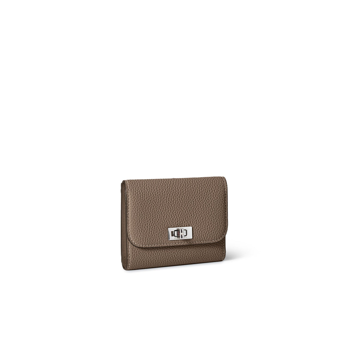 Beatrice Tri-fold Wallet Shrink Leather (Etoupe)