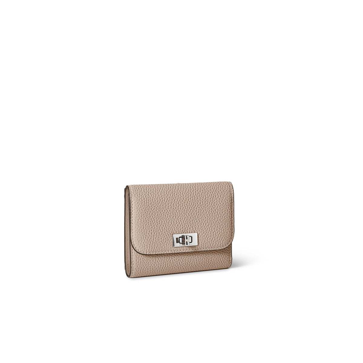 Beatrice Tri-fold Wallet Shrink Leather (Greige)