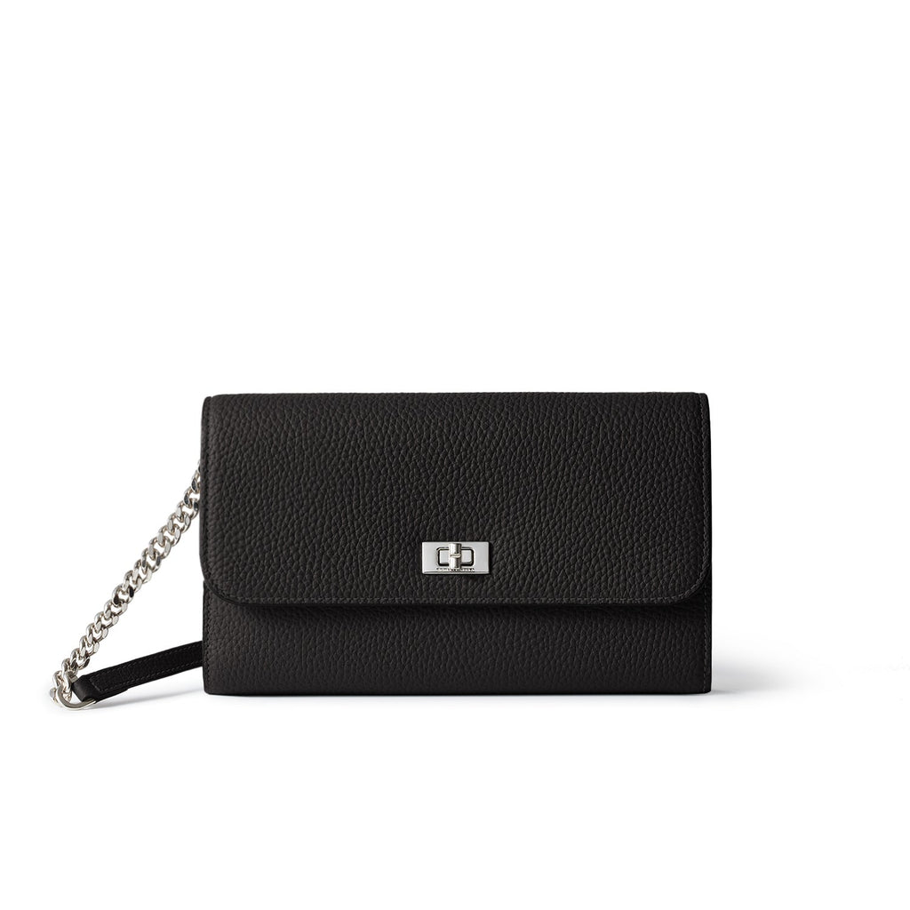 Beatrice Long Wallet Shrink Leather (Black)