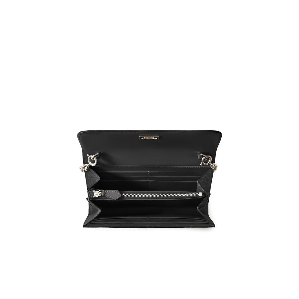 Beatrice Long Wallet Shrink Leather (Black)