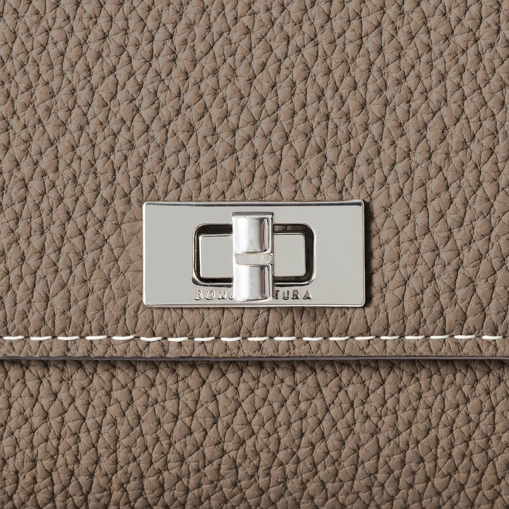 Beatrice Long Wallet Shrink Leather (Etoupe)