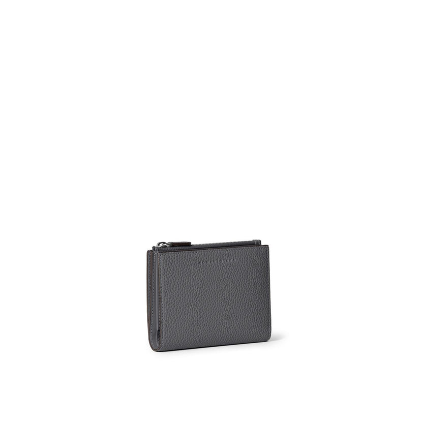 Compact Bifold Wallet with Zipper