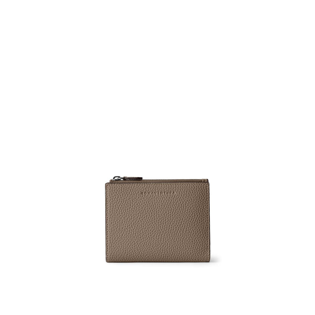 Bi-fold Slim Wallet Shrink Leather (Etoupe)