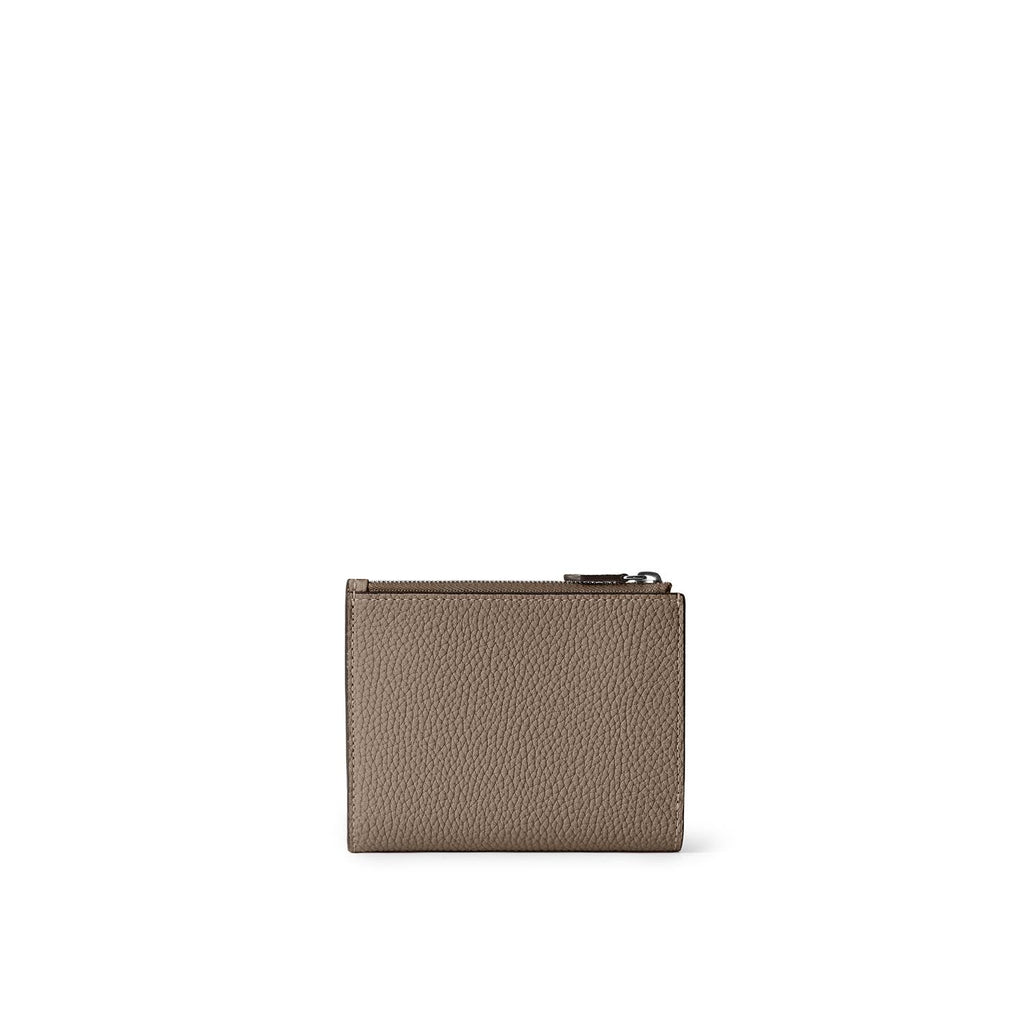 Bi-fold Slim Wallet Shrink Leather (Etoupe)