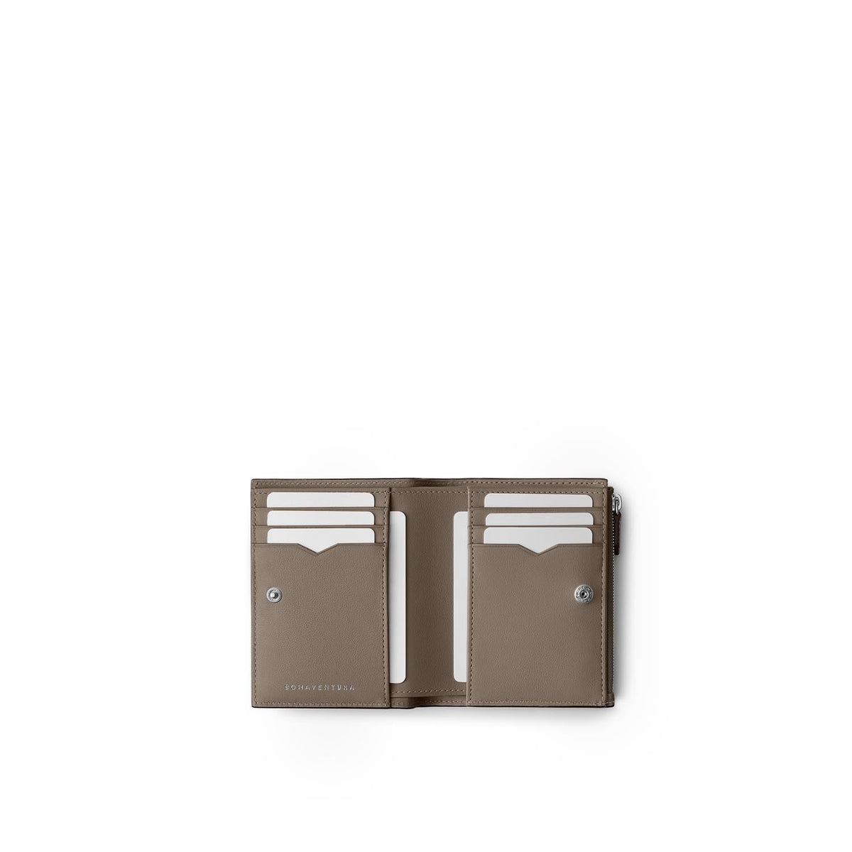 Bi-fold Slim Wallet Shrink Leather (Etoupe)
