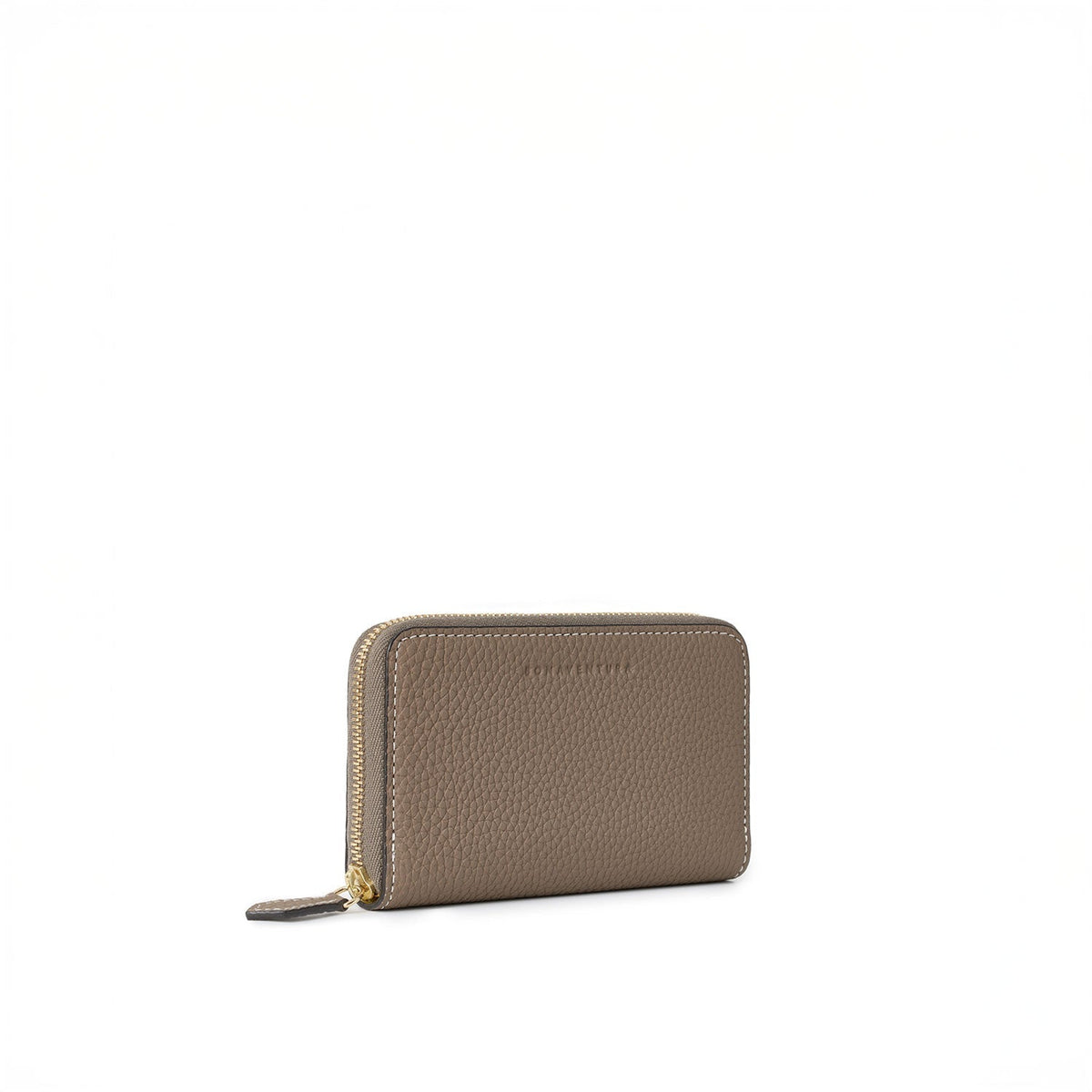 Compact Wallet Shrink Leather (Etoupe × Yellow)