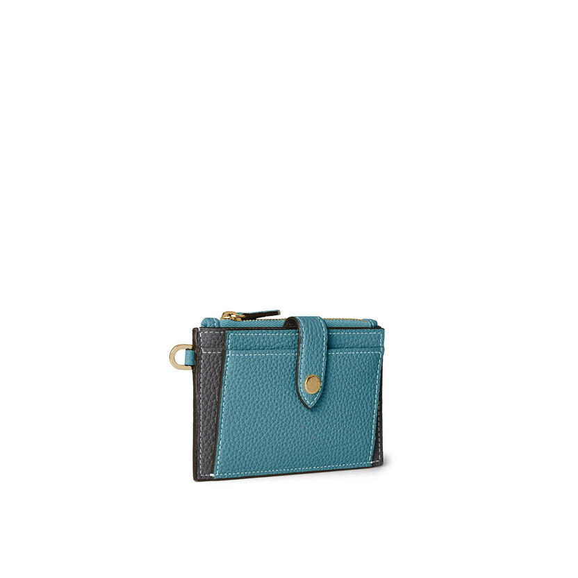 Belted Flap Card Case Shrink Leather