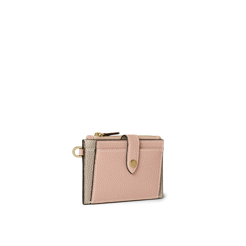 Belted Flap Card Case Shrink Leather