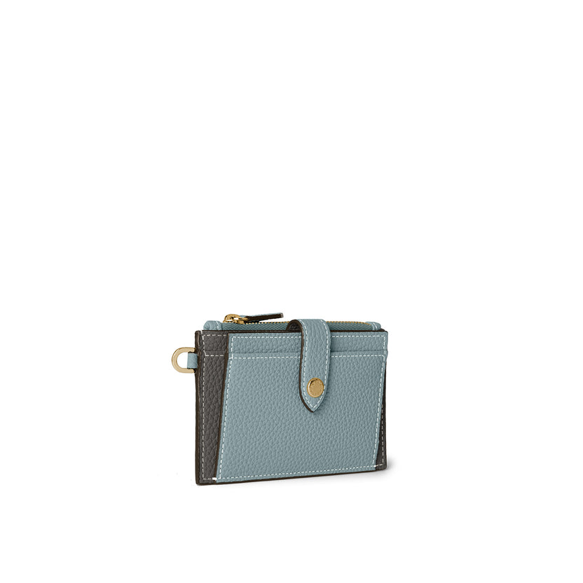Belted Flap Card Case Shrink Leather