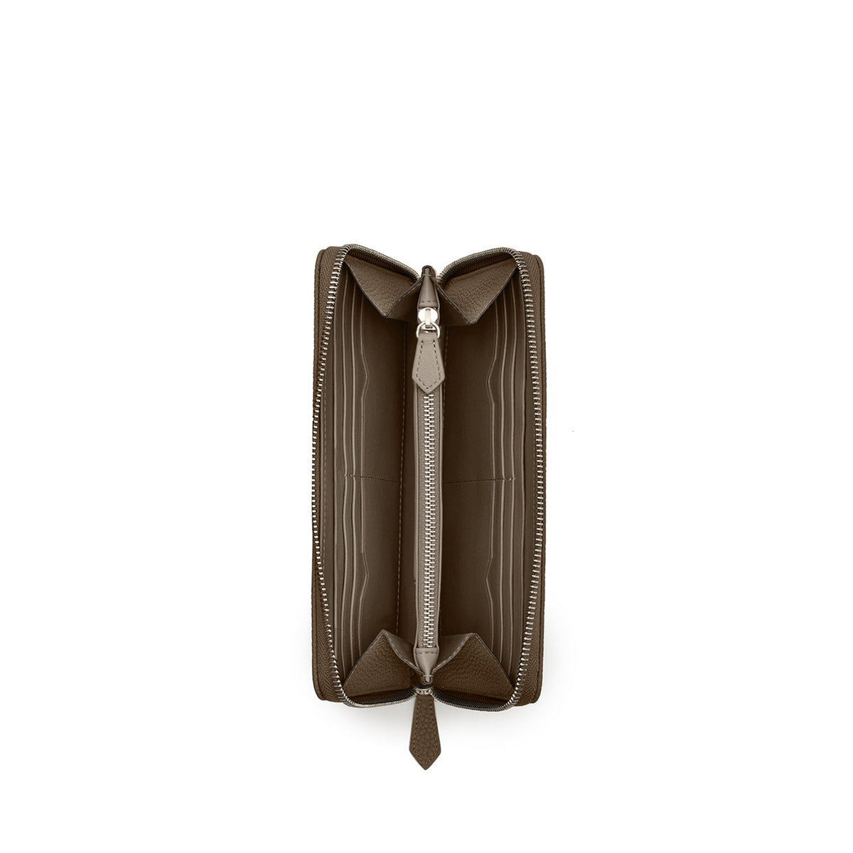 Large Long Wallet Shrink Leather (Etoupe)