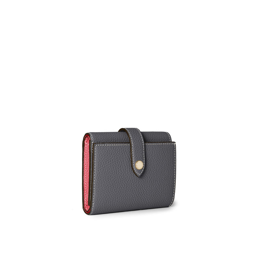 Belted Trifold Wallet Shrink Leather