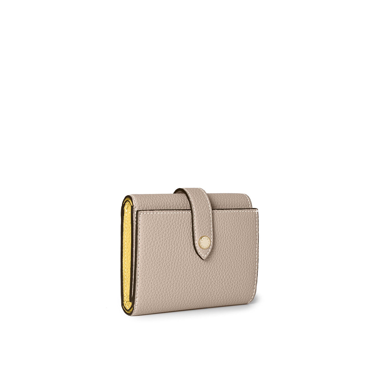 Belted Trifold Wallet Shrink Leather