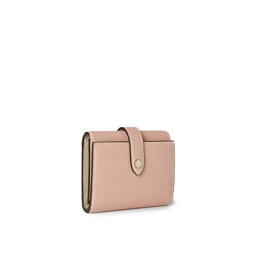 Belted Trifold Wallet Shrink Leather