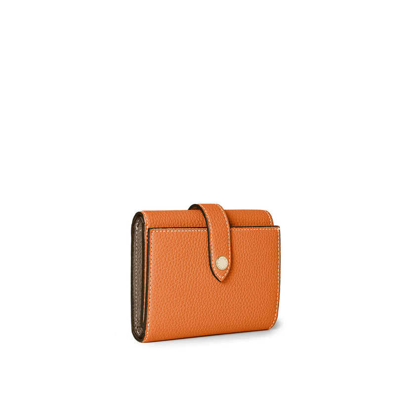 Belted Trifold Wallet Shrink Leather