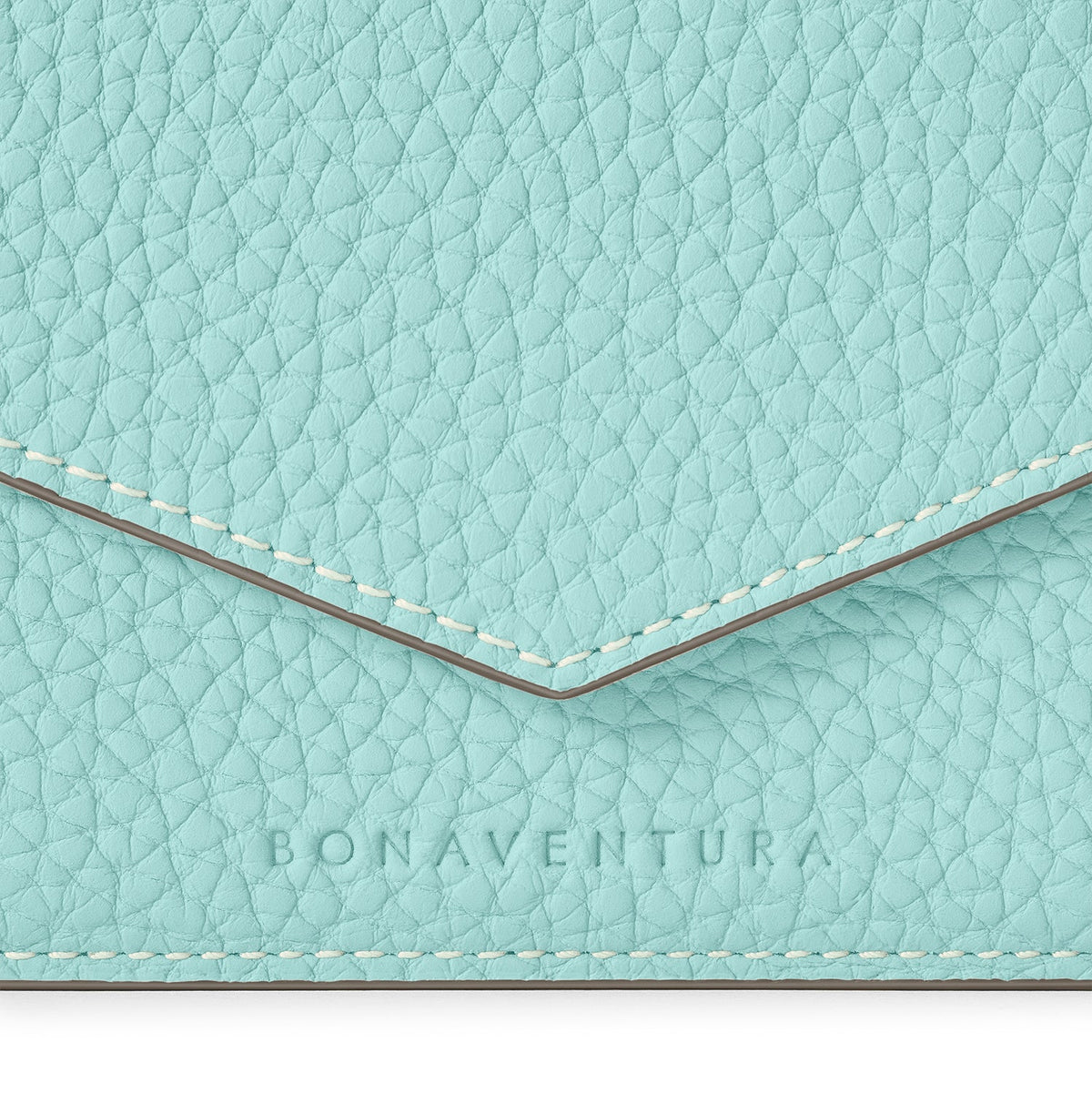Small Wallet Shrink Leather (Mare Blue × Greige (Etoupe edge paint))