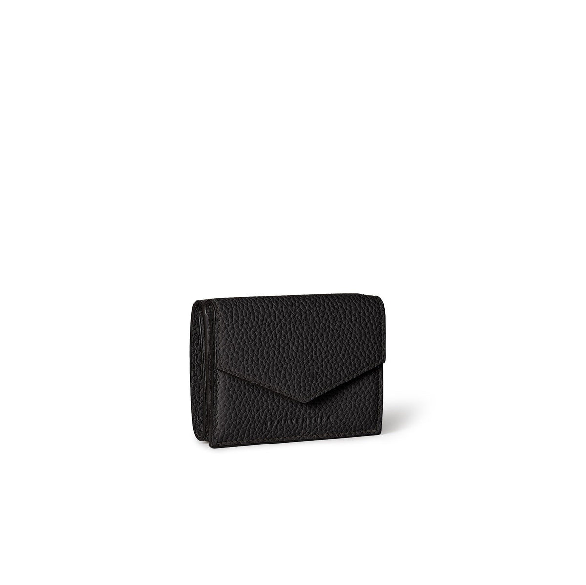 Small Wallet All Shrink Leather (Black)