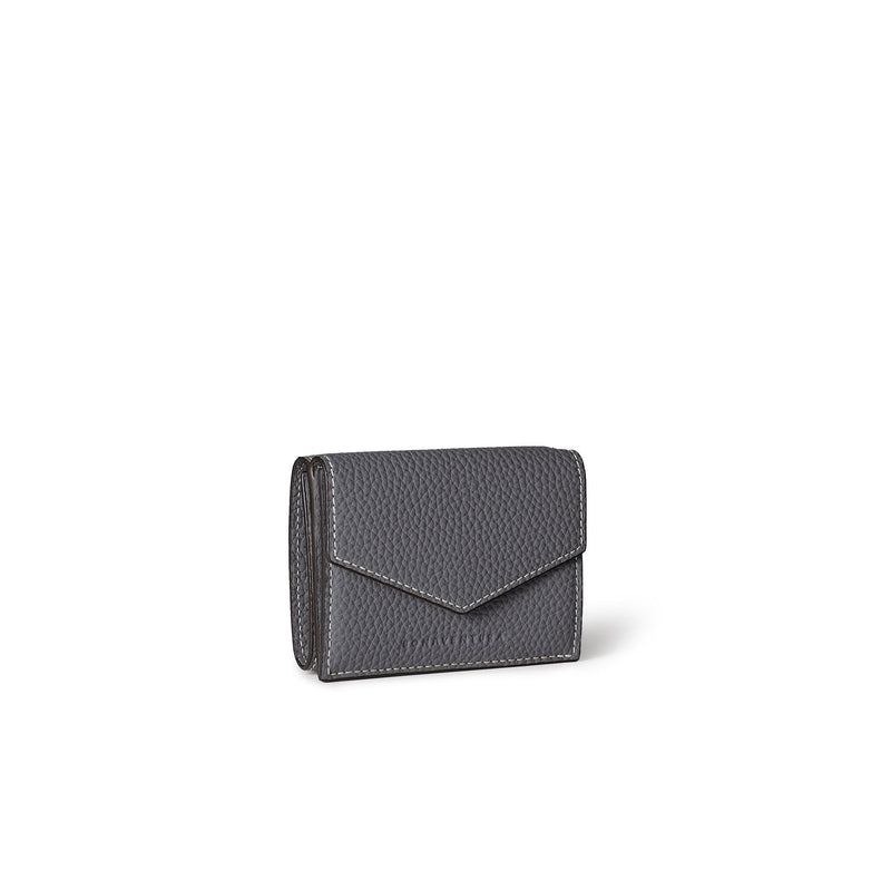 Small Wallet All Shrink Leather (Charcoal Gray)