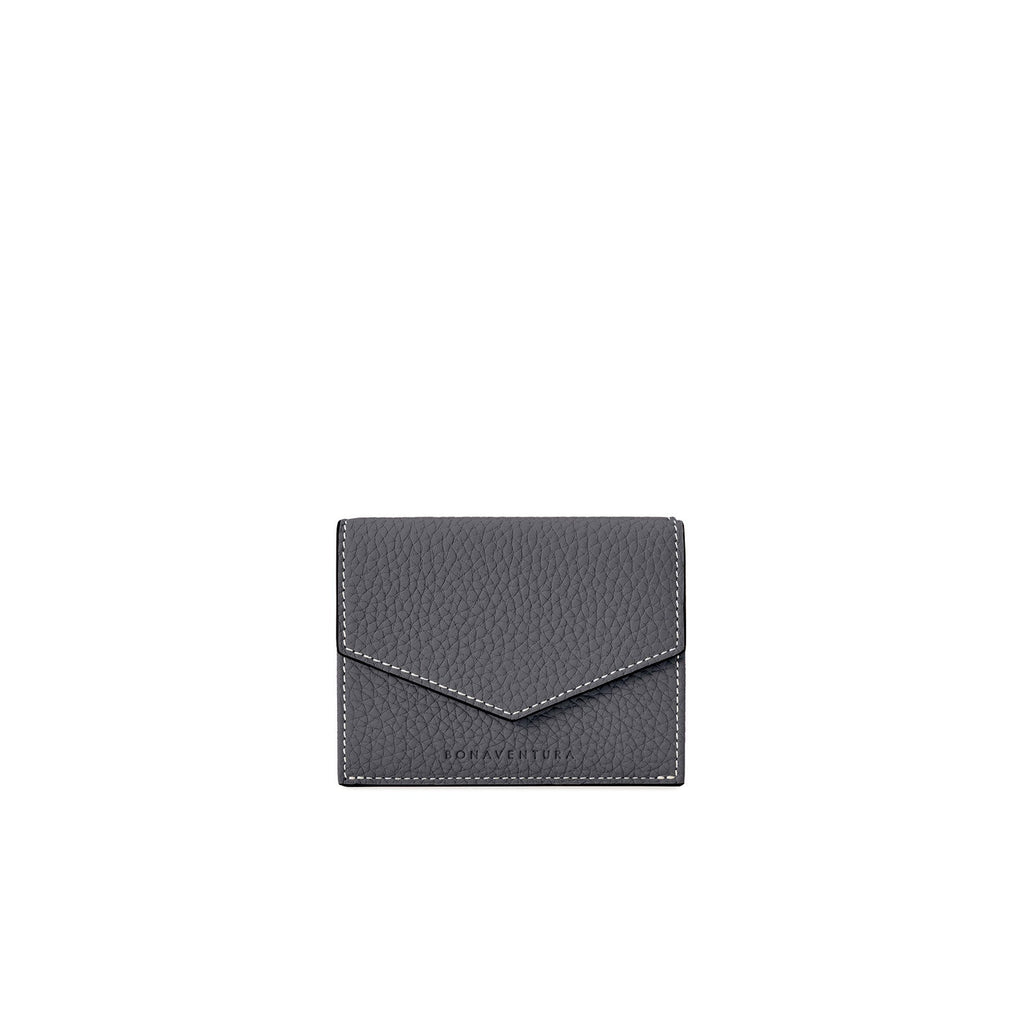 Small Wallet All Shrink Leather (Charcoal Gray)