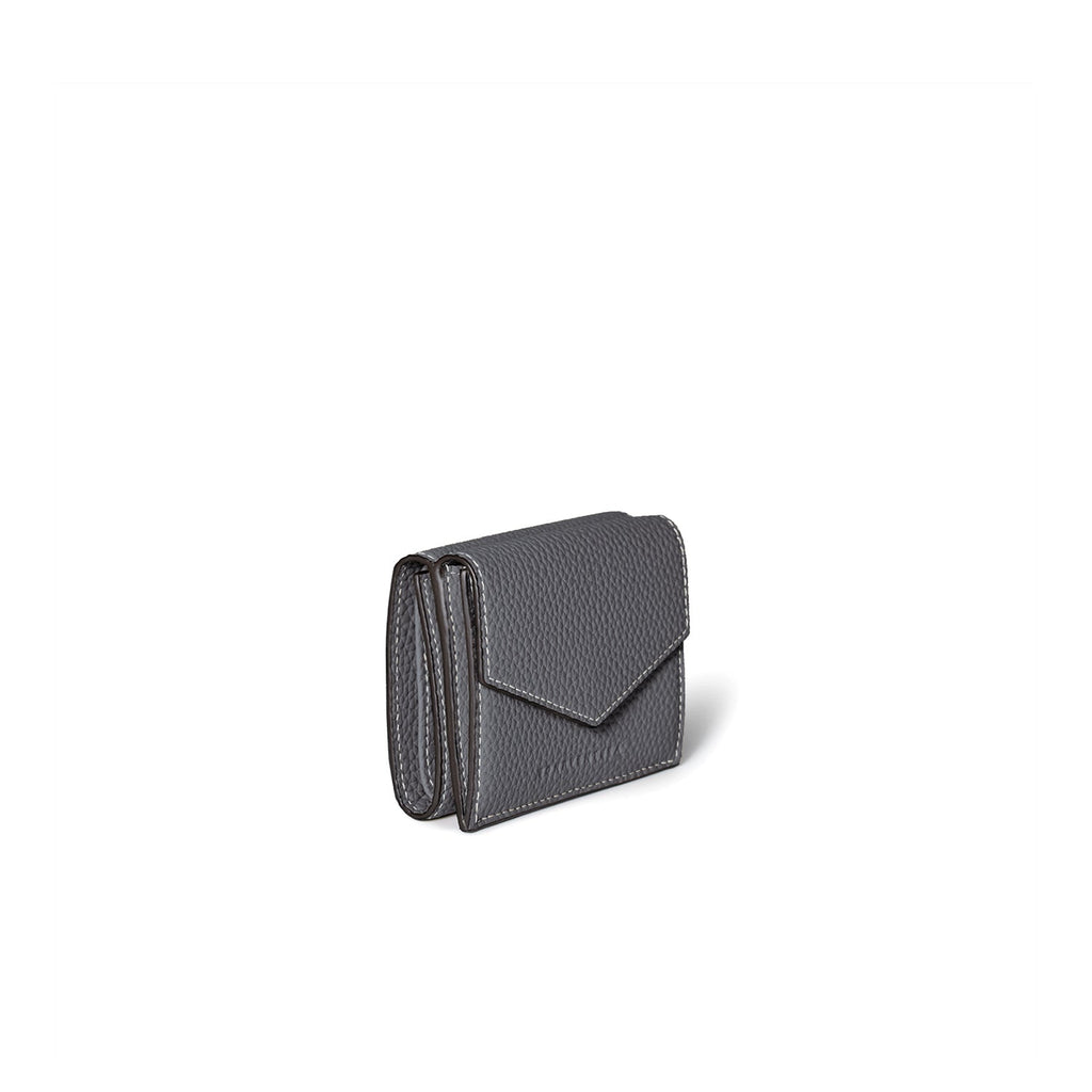 Small Wallet All Shrink Leather (Charcoal Gray)
