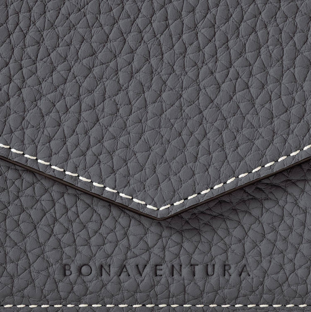Small Wallet All Shrink Leather (Charcoal Gray)
