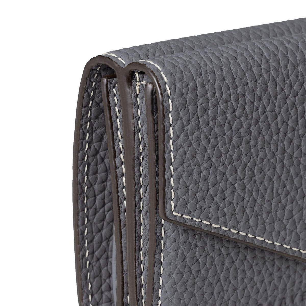 Small Wallet All Shrink Leather (Charcoal Gray)