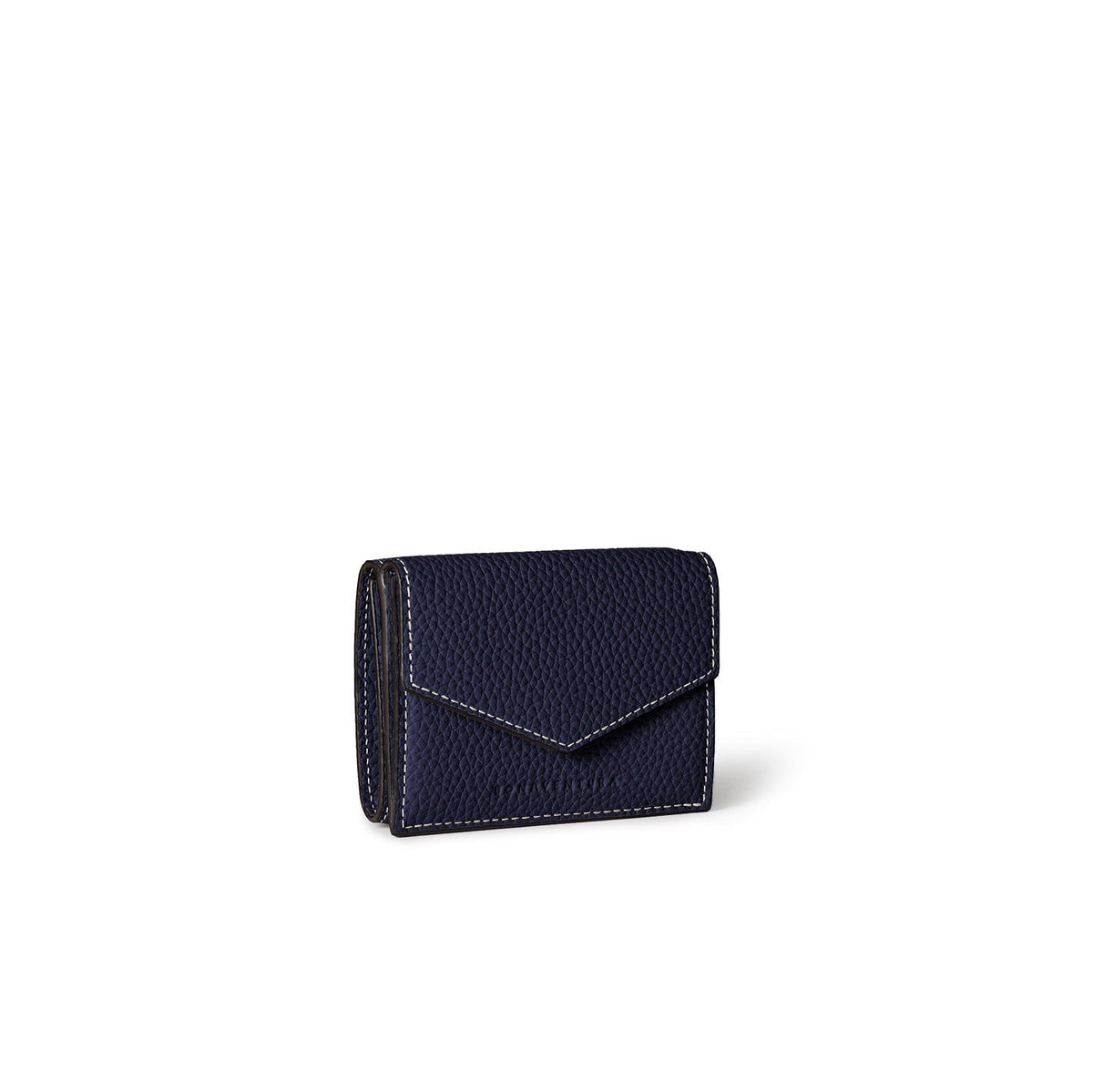 Small Wallet All Shrink Leather (Navy)