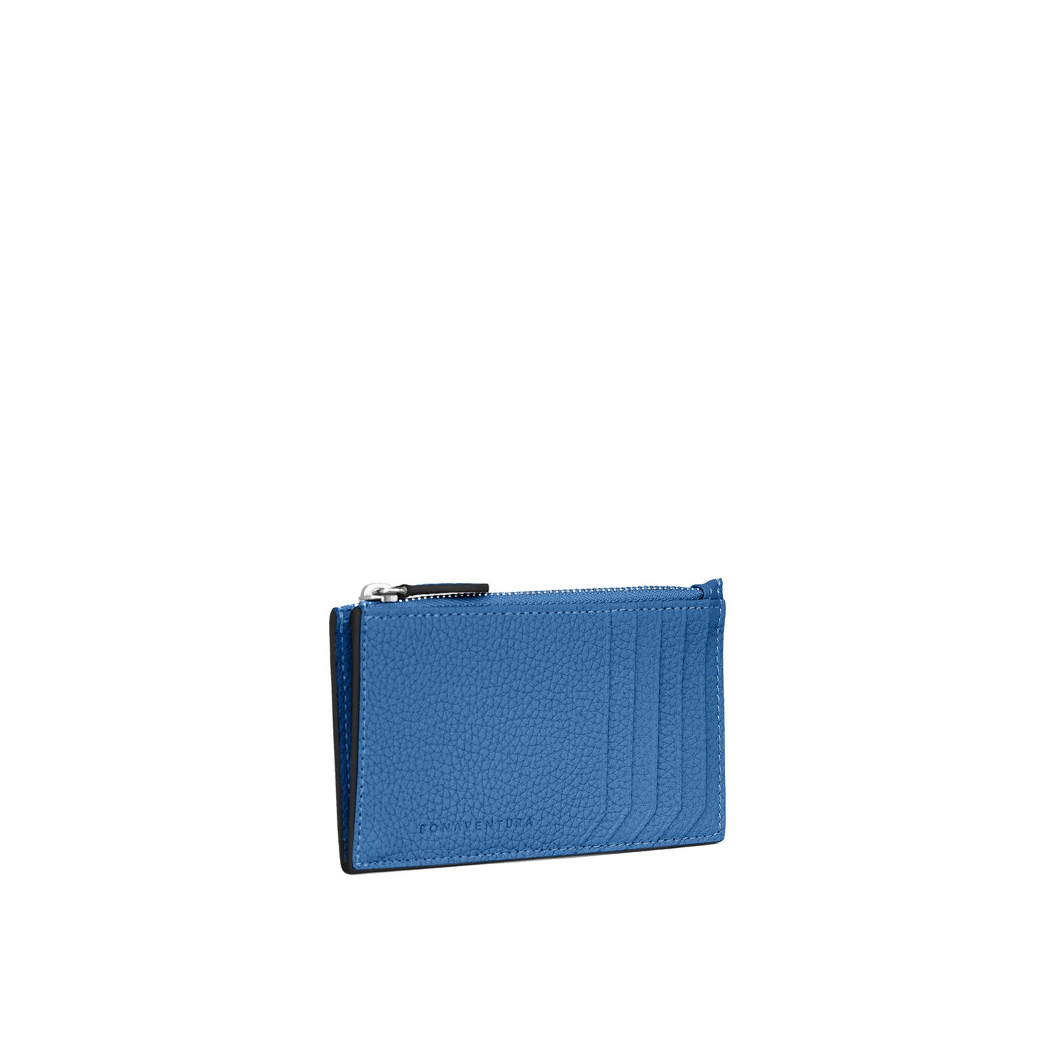 Mini Zip Wallet In Shrink Leather