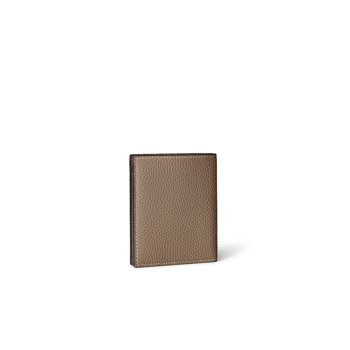 Bi-fold Wallet All Shrink Leather (Etoupe)