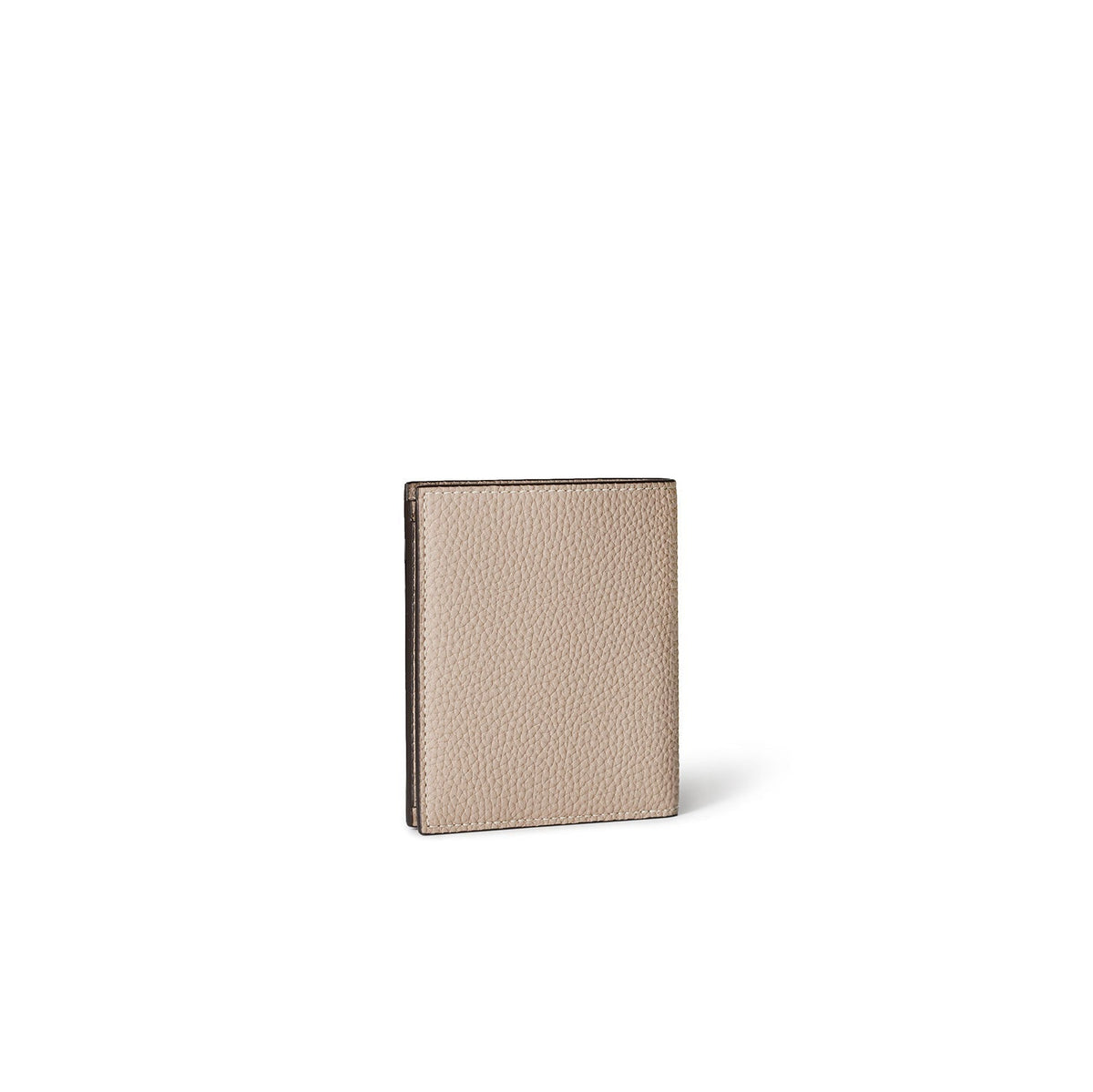 Bi-fold Wallet All Shrink Leather (Greige)