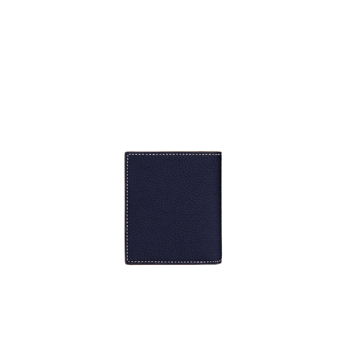 Bi-fold Wallet All Shrink Leather (Navy)
