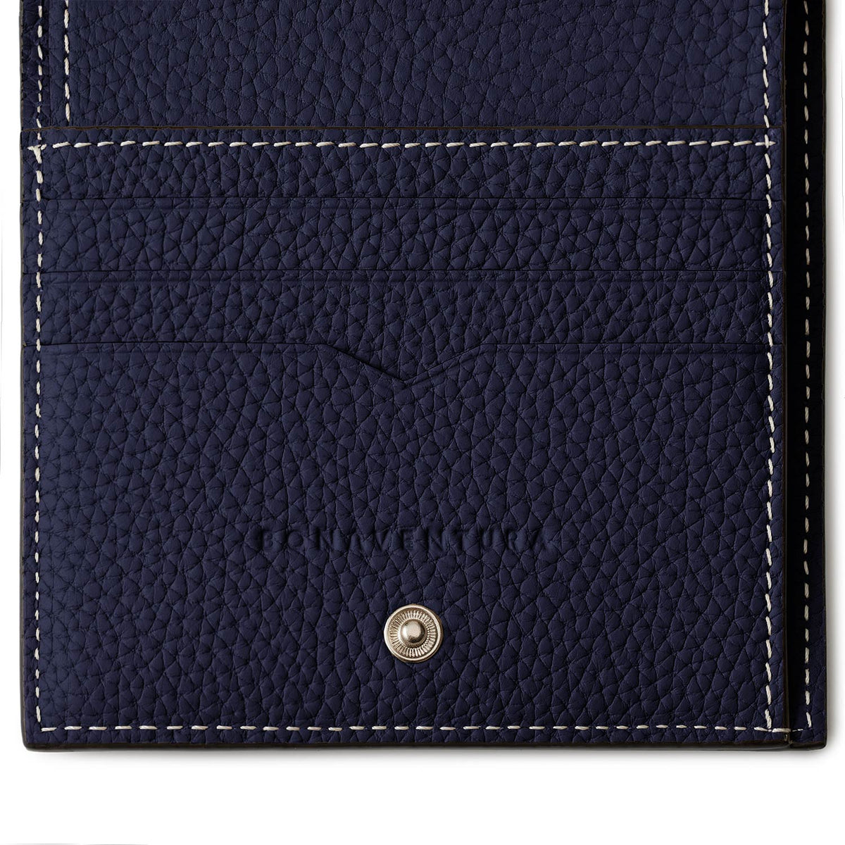 Bi-fold Wallet All Shrink Leather (Navy)