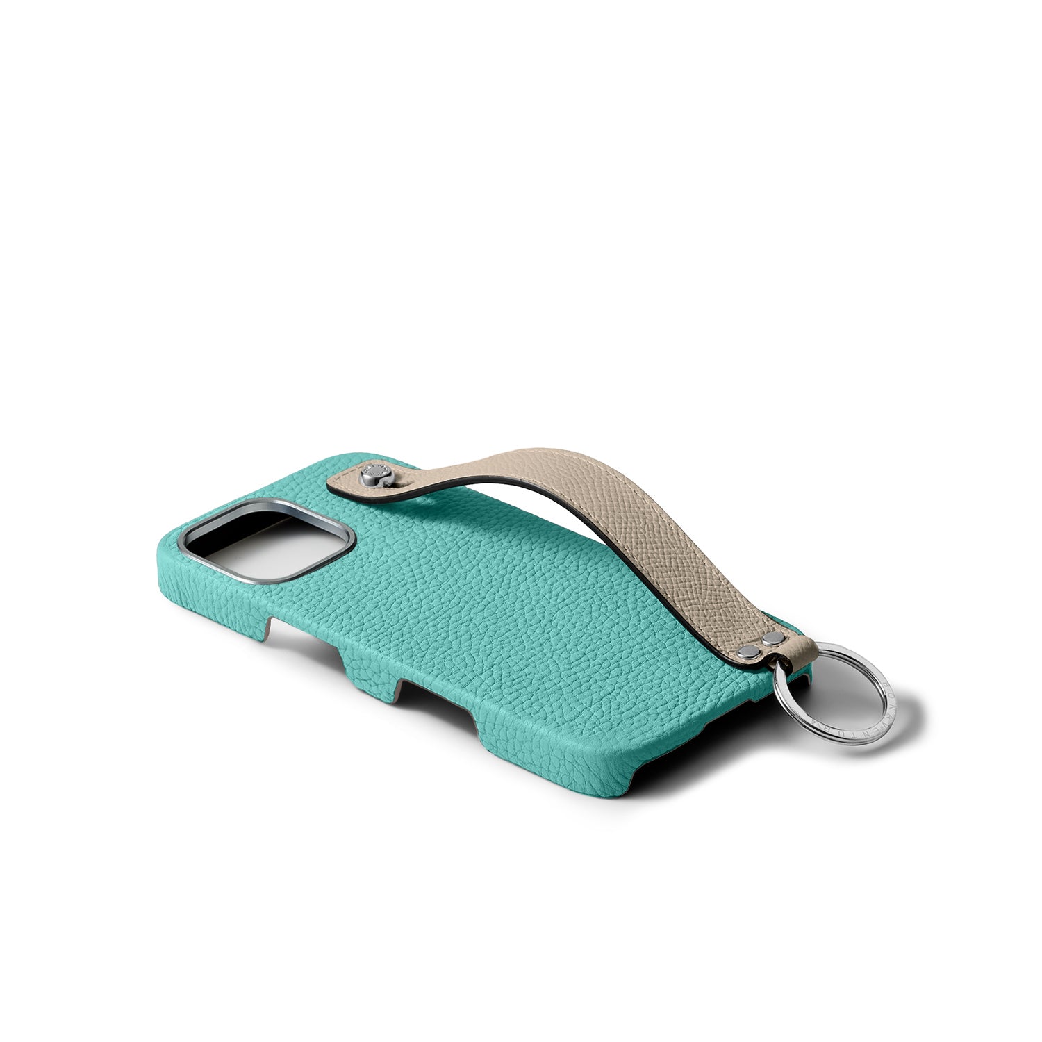 Back Cover Case with Handle Shrink Leather (iPhone 16)