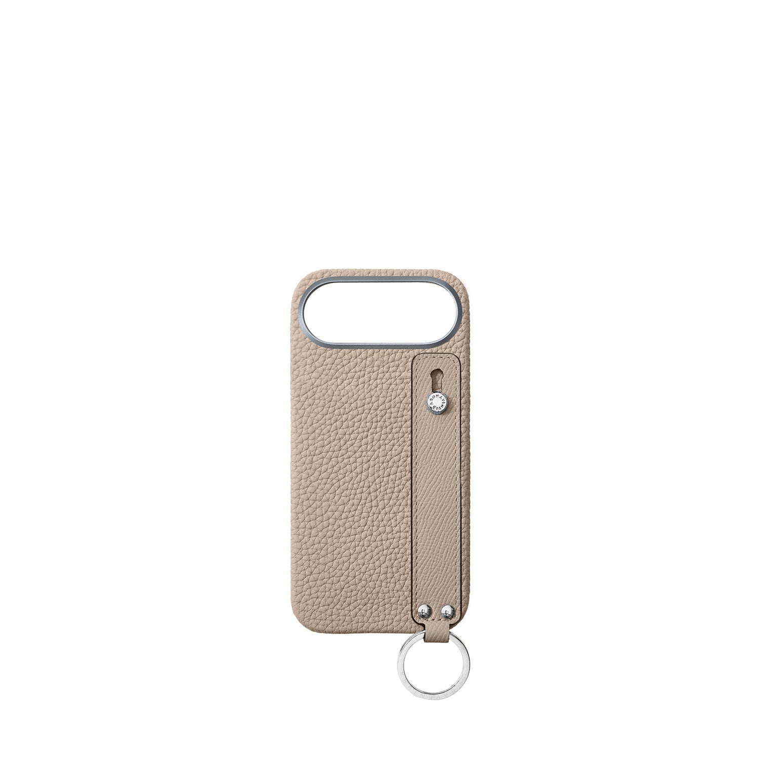 (iPhone 17 Air) ハンドル付き バックカバーケース シュリンクレザー