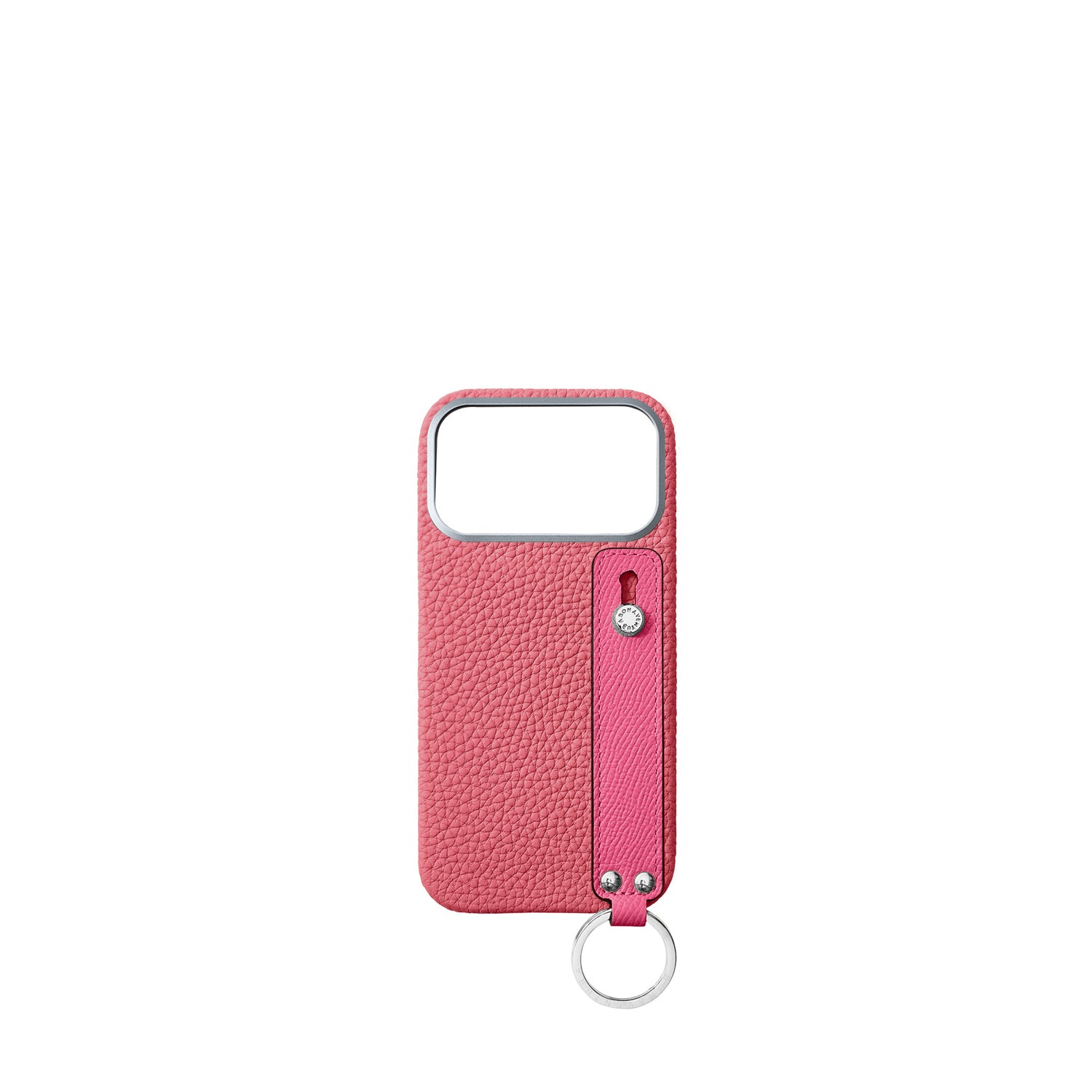 (iPhone 17 Pro Max) ハンドル付き バックカバーケース シュリンクレザー