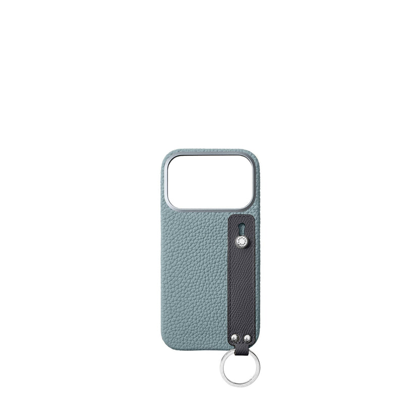 (iPhone 18 Pro) Back Cover Case with Handle Shrink Leather